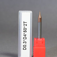 METALDUR 0.3*50 2FLUTE FLAT COPPER 55HRC TiCN COATED