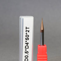 METALDUR 0.5*50 2FLUTE FLAT COPPER 55HRC TiCN COATED