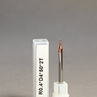 METALDUR 0.8*50 2FLUTE BALLNOSE COPPER 55HRC TiCN COATED
