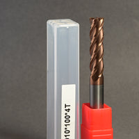 METALDUR R1 10*100 4FLUTE FLAT COPPER 55HRC TiCN COATED