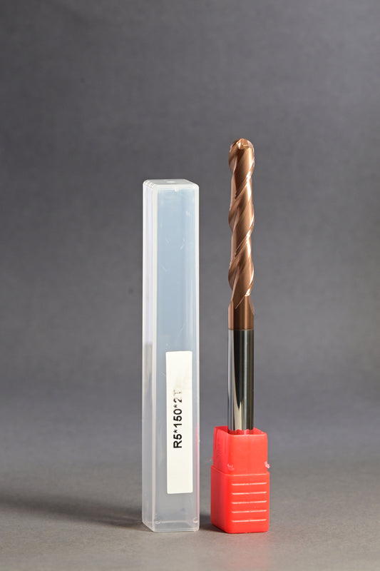 METALDUR 10*150 2FLUTE BALLNOSE COPPER 55HRC TiCN COATED