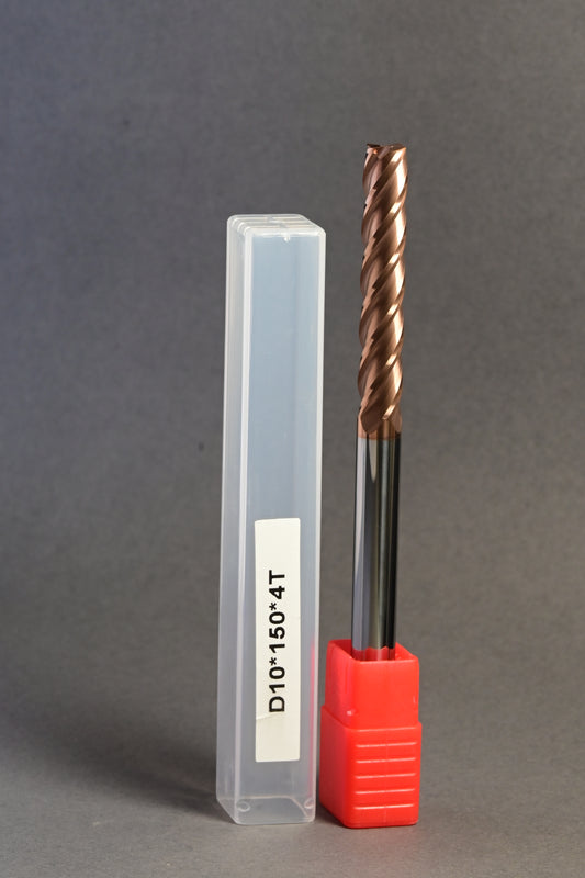 METALDUR 10*150 4FLUTE FLAT COPPER 55HRC TiCN COATED