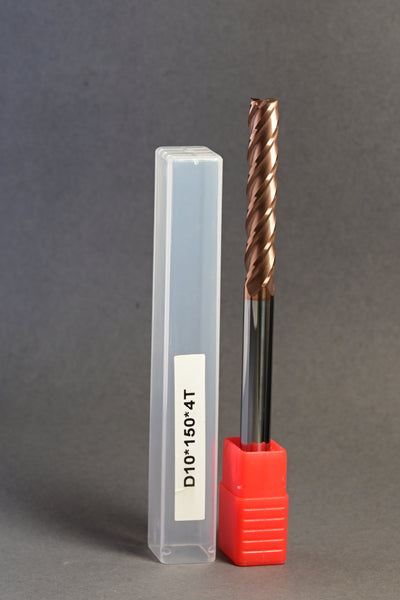 METALDUR 10*150 4FLUTE FLAT COPPER 55HRC TiCN COATED