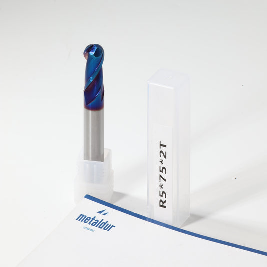 METALDUR 10*75 2FLUTE BALLNOSE BLUE 65HRC NANO COATED
