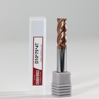 CARBIFORCE 10*75 4FLUTE FLAT  55HRC TiSiN COATED