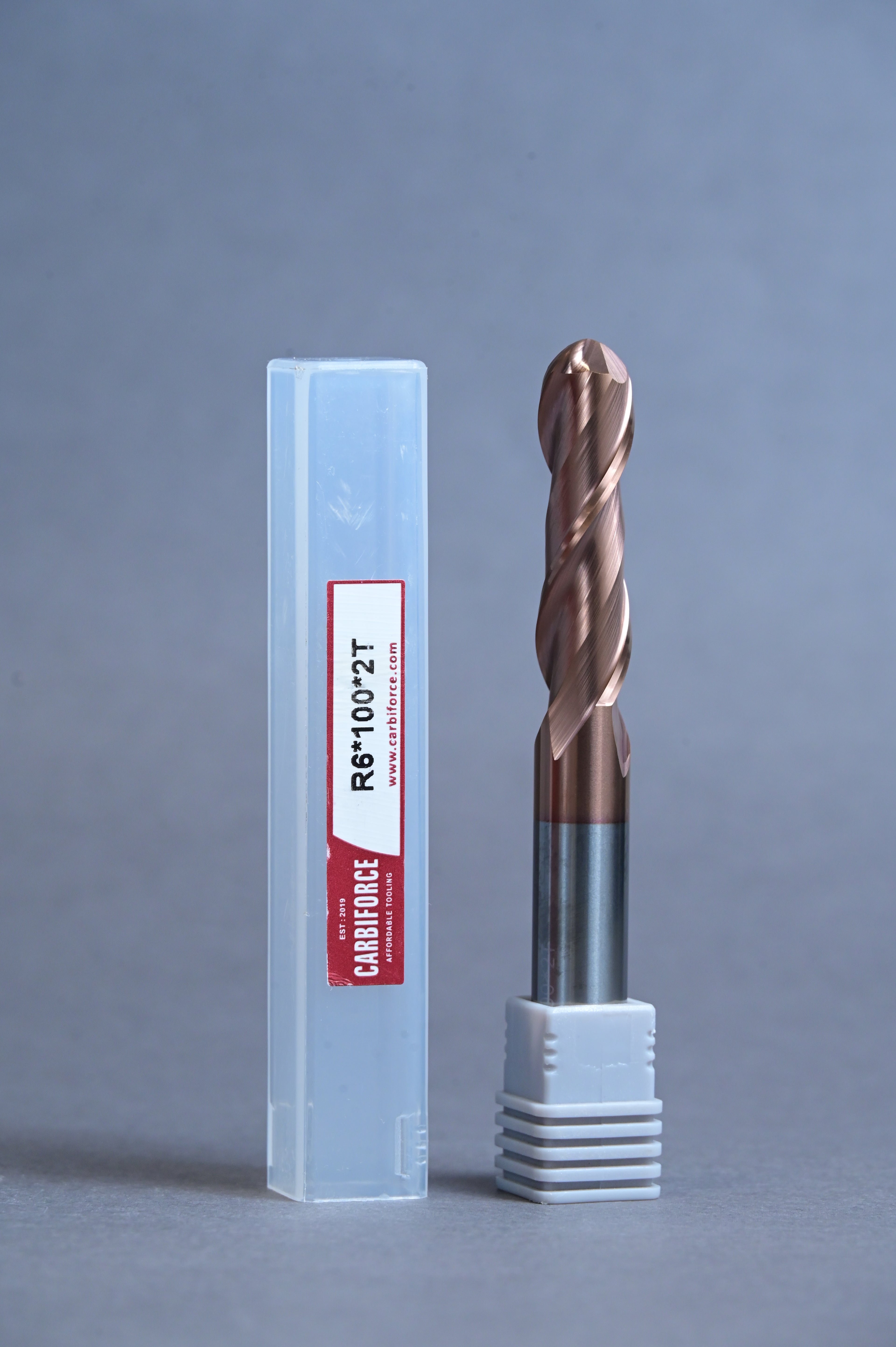 CARBIFORCE 12*100 2FLUTE BALLNOSE  55HRC TiSiN COATED