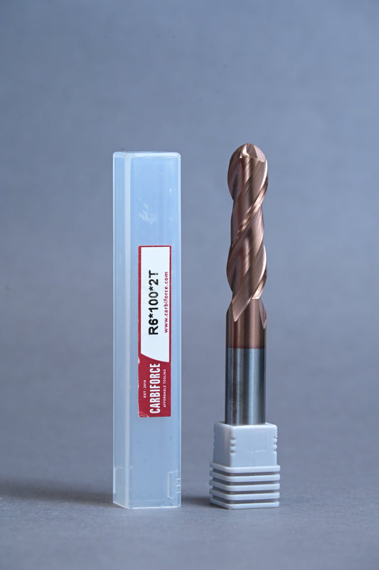 CARBIFORCE 12*100 2FLUTE BALLNOSE  55HRC TiSiN COATED