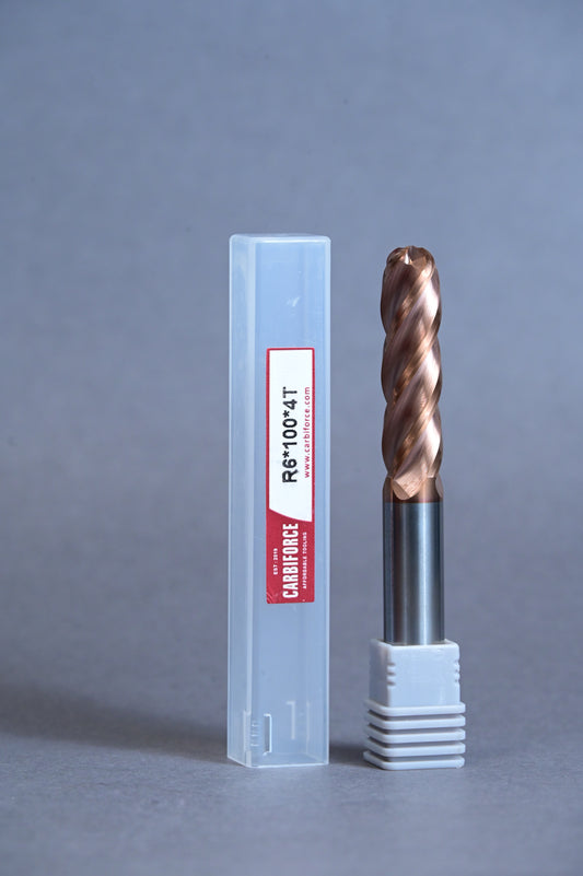 CARBIFORCE 12*100 4FLUTE BALLNOSE  55HRC TiSiN COATED