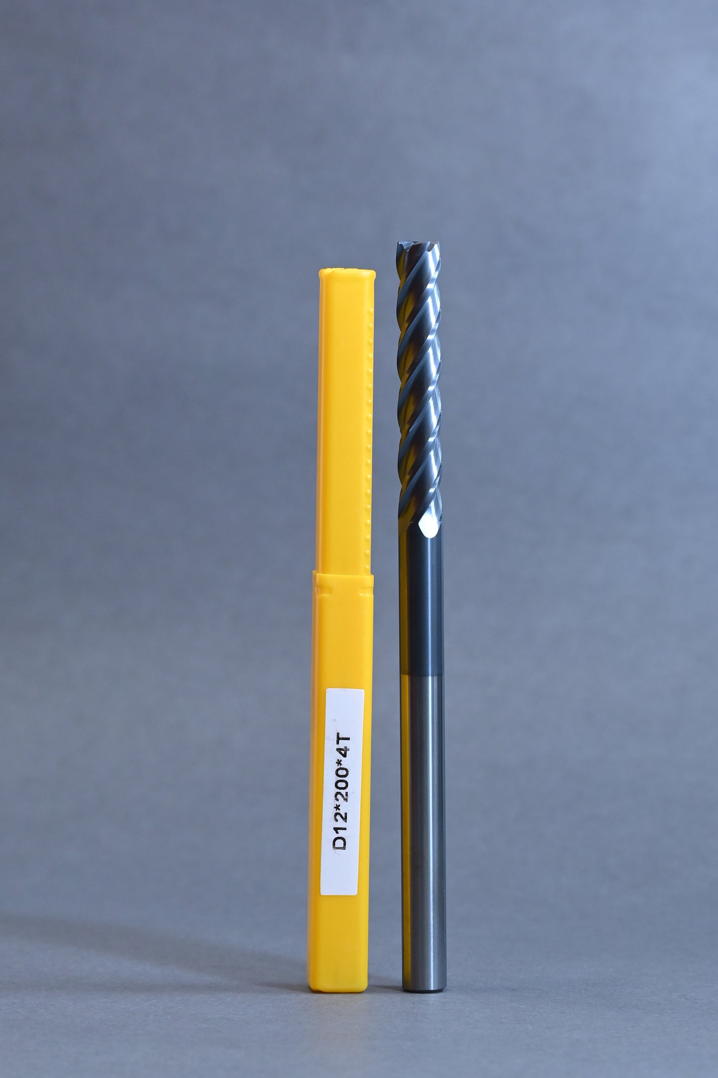 METALDUR 12*200 4FLUTE FLAT BLACK 55HRC ALTiAN COATED