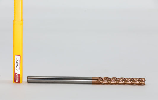 CARBIFORCE 12*200 4FLUTE FLAT  55HRC TiSiN COATED