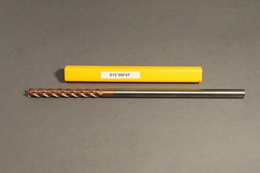 METALDUR 12*300 4FLUTE FLAT COPPER 55HRC TiCN COATED