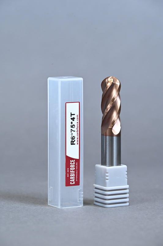CARBIFORCE 12*75 4FLUTE BALLNOSE  55HRC TiSiN COATED