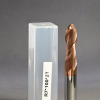 METALDUR 14*100 2FLUTE BALLNOSE COPPER 55HRC TiCN COATED