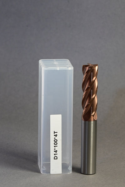 METALDUR 14*100 4FLUTE FLAT COPPER 55HRC TiCN COATED