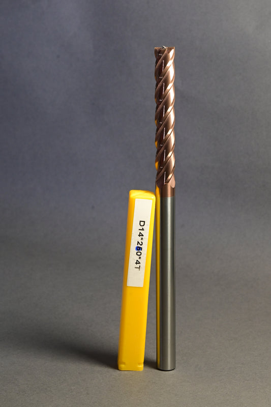 METALDUR 14*200 4FLUTE FLAT COPPER 55HRC TiCN COATED