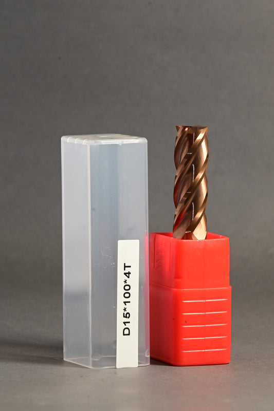 METALDUR 15*100 4FLUTE FLAT COPPER 55HRC TiCN COATED