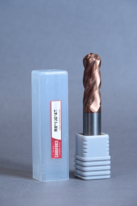 CARBIFORCE 16*100 4FLUTE BALLNOSE  55HRC TiSiN COATED