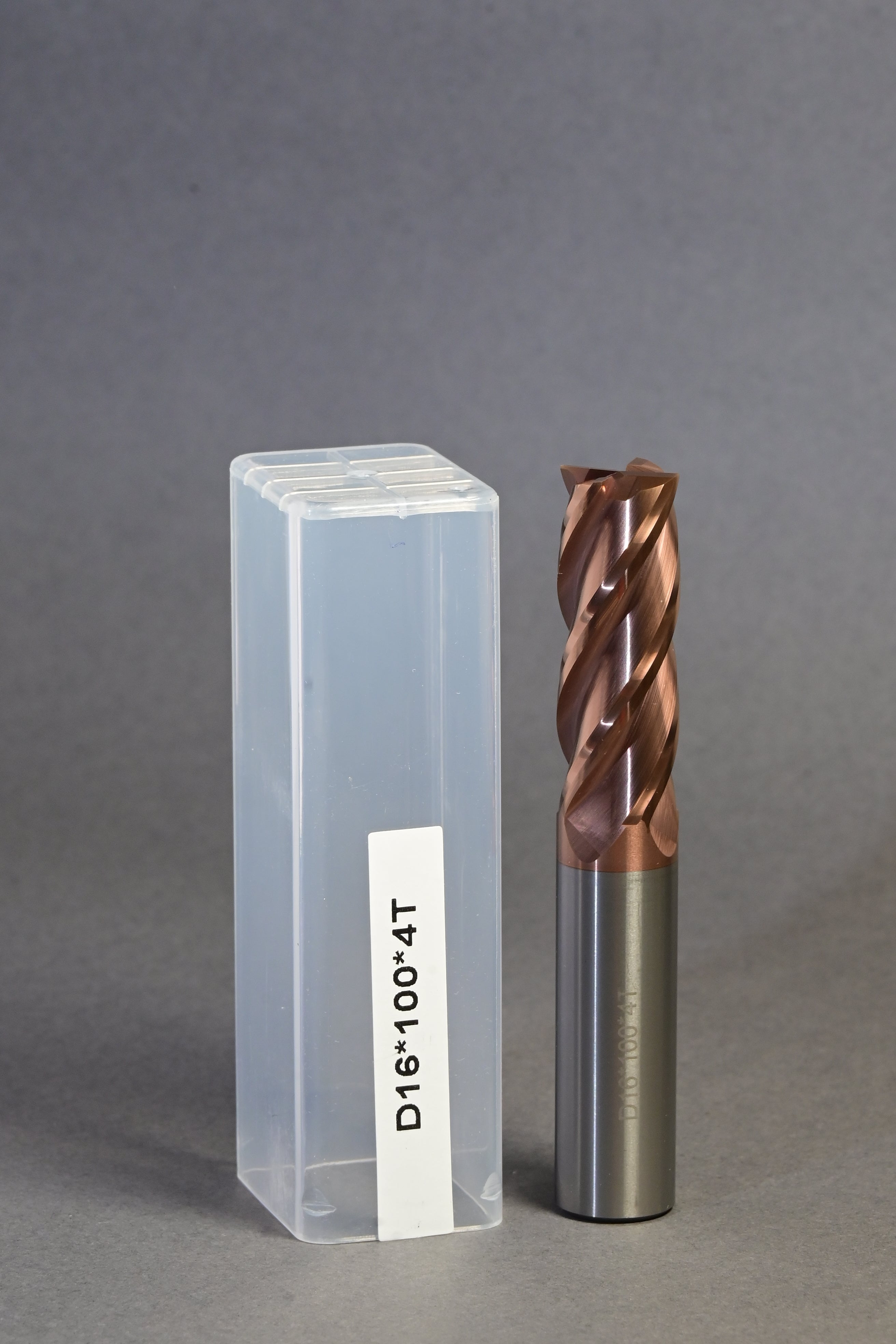 METALDUR R0.5 16*100 4FLUTE FLAT COPPER 55HRC TiCN COATED