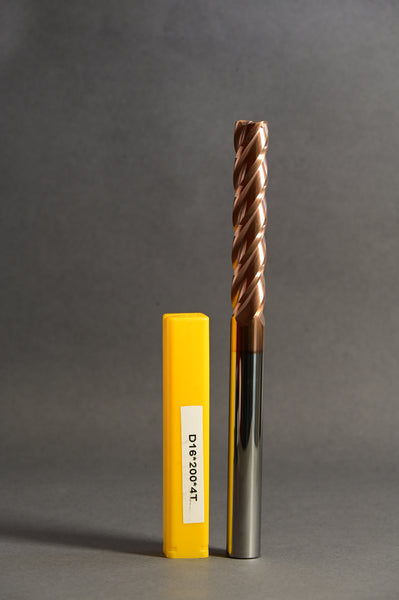 METALDUR 16*200 4FLUTE FLAT COPPER 55HRC TiCN COATED
