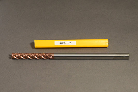 METALDUR 16*300 4FLUTE FLAT COPPER 55HRC TiCN COATED