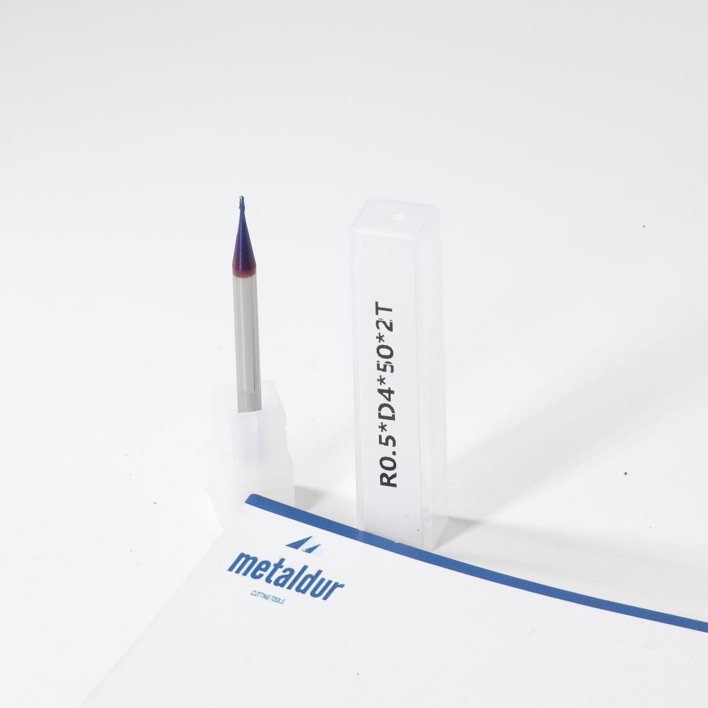 METALDUR 1*50 2FLUTE BALLNOSE BLUE 65HRC NANO COATED