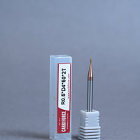 CARBIFORCE 1*50 2FLUTE BALLNOSE  55HRC TiSiN COATED