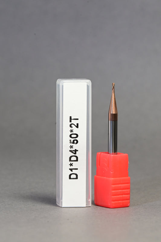 METALDUR 1.5*50 2FLUTE FLAT COPPER 55HRC TiCN COATED
