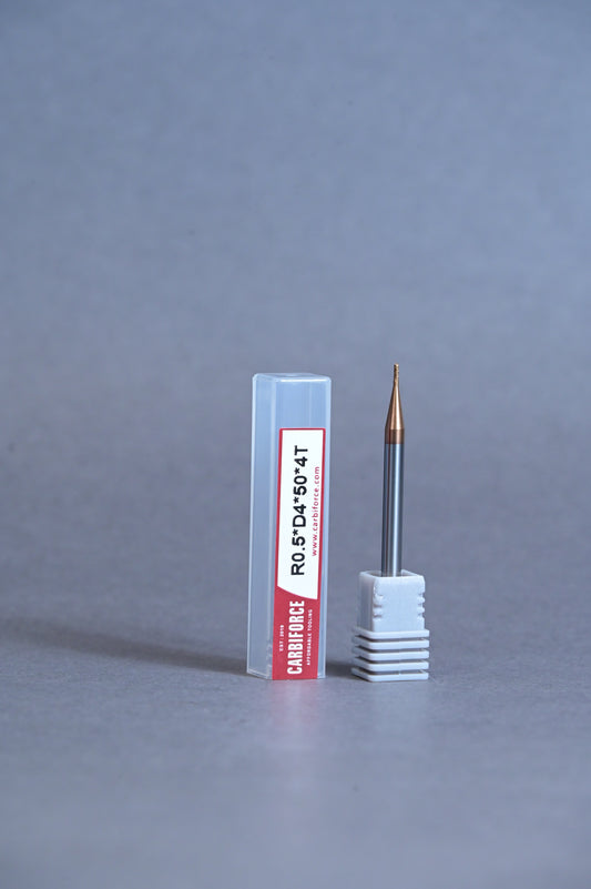 CARBIFORCE 1*50 4FLUTE BALLNOSE  55HRC TiSiN COATED