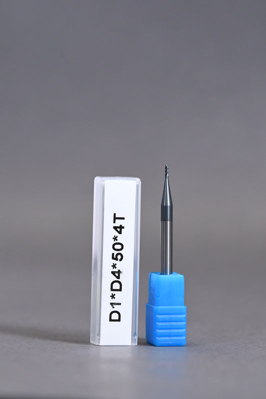 METALDUR 1*50 4FLUTE FLAT BLACK 55HRC ALTiAN COATED