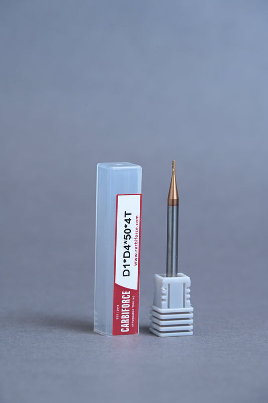 CARBIFORCE 1*50 4FLUTE FLAT  55HRC TiSiN COATED