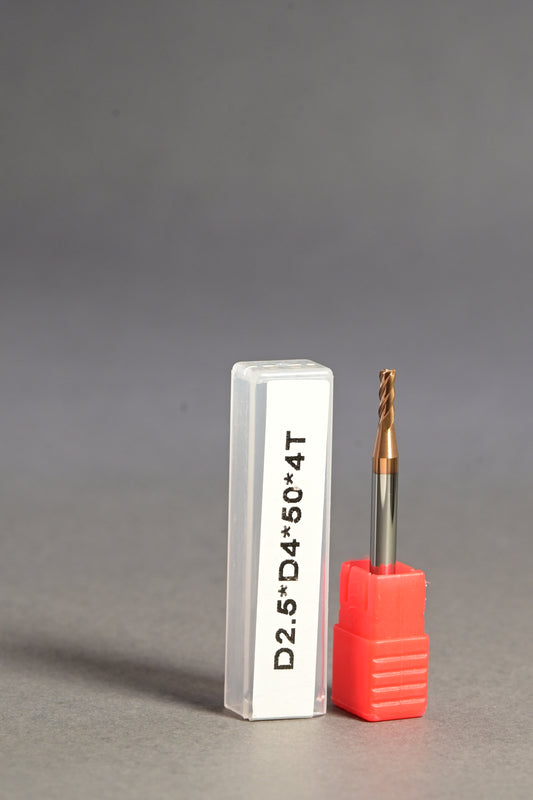 METALDUR 2.5*50 4FLUTE FLAT COPPER 55HRC TiCN COATED