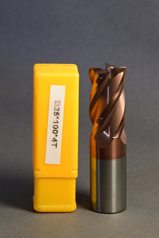 METALDUR 25*100 4FLUTE FLAT COPPER 55HRC TiCN COATED