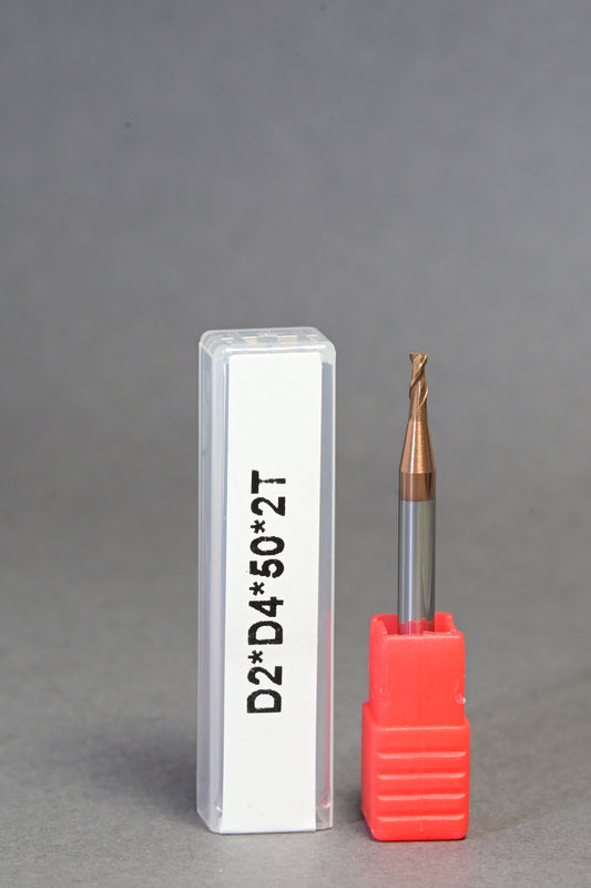 METALDUR 2*50 2FLUTE FLAT COPPER 55HRC TiCN COATED