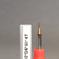 METALDUR 2*6*50 4FLUTE FLAT COPPER 55HRC TiCN COATED