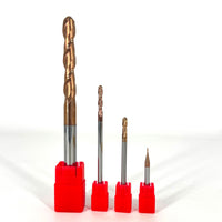 METALDUR 8*200 2FLUTE BALLNOSE COPPER 55HRC TiCN COATED