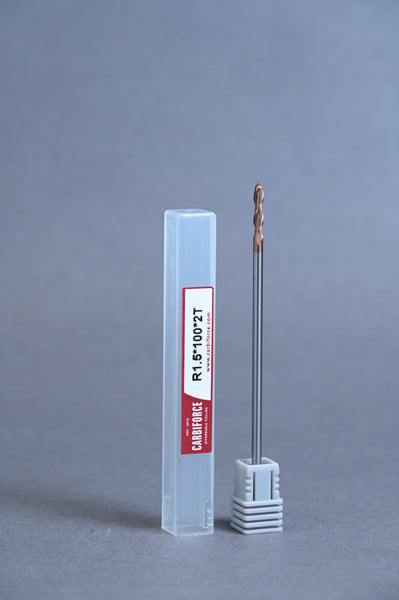 CARBIFORCE 3*100 2FLUTE BALLNOSE  55HRC TiSiN COATED