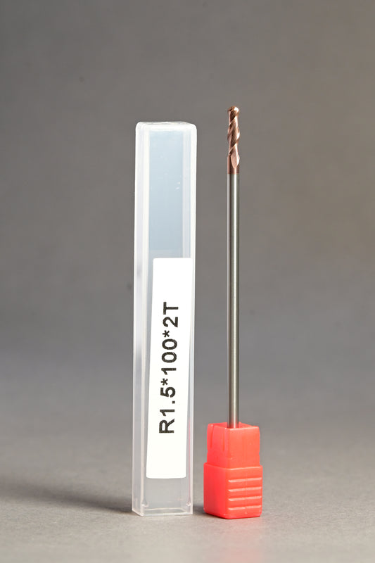 METALDUR 3*100 2FLUTE BALLNOSE COPPER 55HRC TiCN COATED