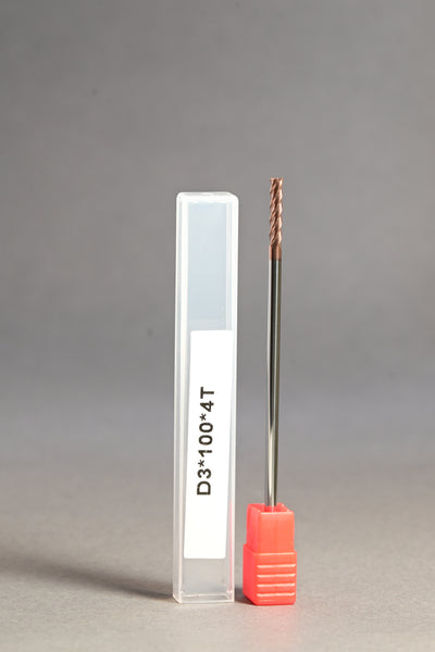 METALDUR 3*100 4FLUTE FLAT COPPER 55HRC TiCN COATED