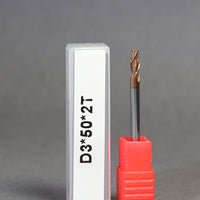 METALDUR 3*50 2FLUTE FLAT COPPER 55HRC TiCN COATED