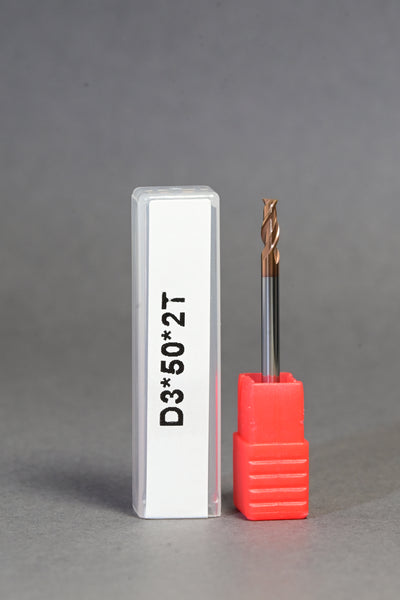 METALDUR 3*50 2FLUTE FLAT COPPER 55HRC TiCN COATED
