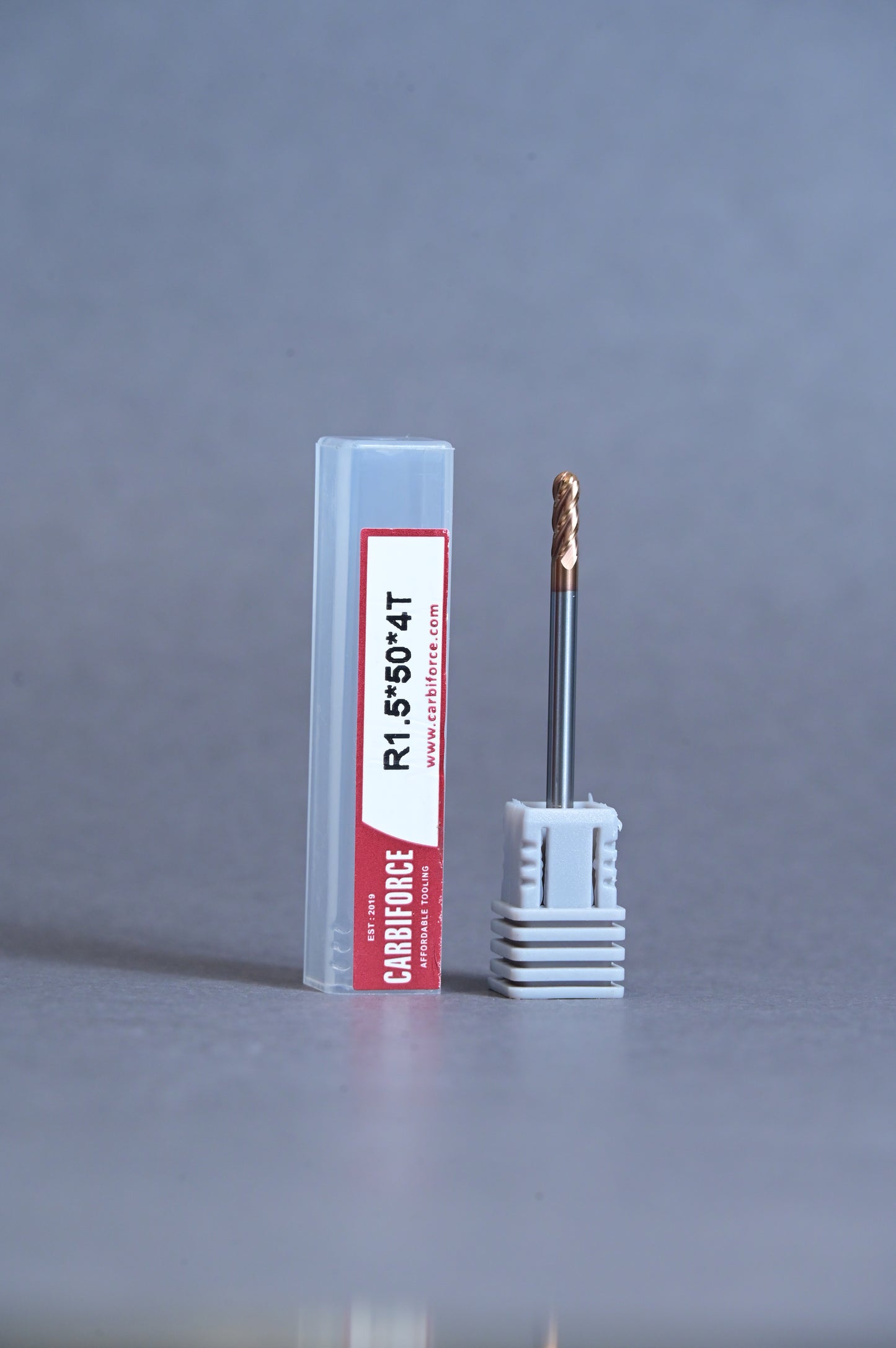 CARBIFORCE 3*50 4FLUTE BALLNOSE  55HRC TiSiN COATED