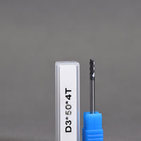 METALDUR 3*50 4FLUTE FLAT BLACK 55HRC ALTiAN COATED