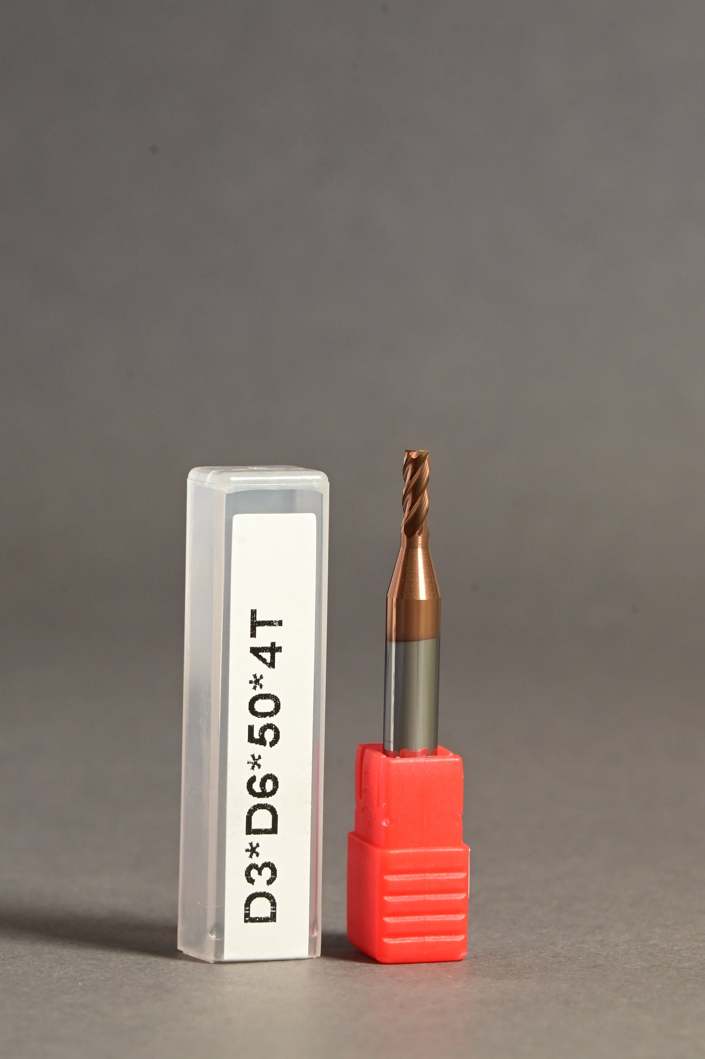 METALDUR 3*6*50 4FLUTE FLAT COPPER 55HRC TiCN COATED