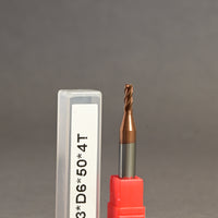 METALDUR 3*6*50 4FLUTE FLAT COPPER 55HRC TiCN COATED