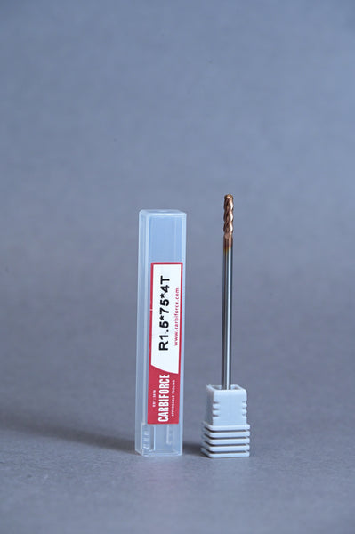 CARBIFORCE 3*75 2FLUTE BALLNOSE  55HRC TiSiN COATED