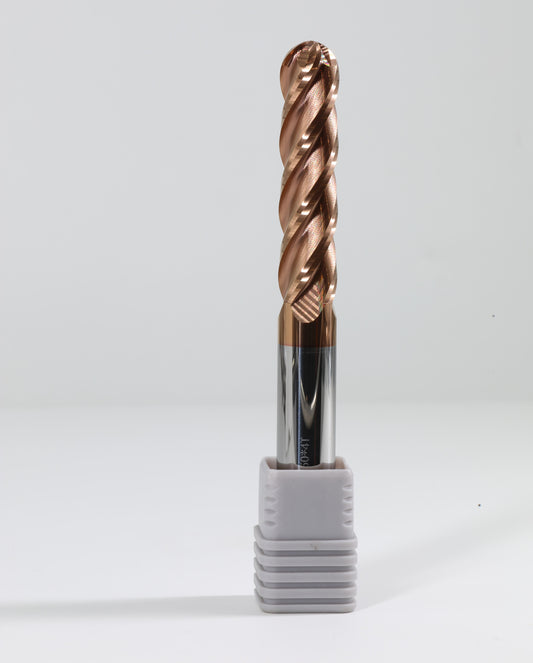 CARBIFORCE 10*200 4FLUTE BALLNOSE  55HRC TiSiN COATED