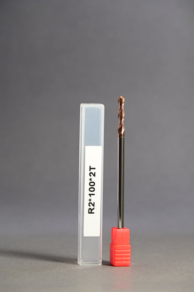 METALDUR 4*100 2FLUTE BALLNOSE COPPER 55HRC TiCN COATED
