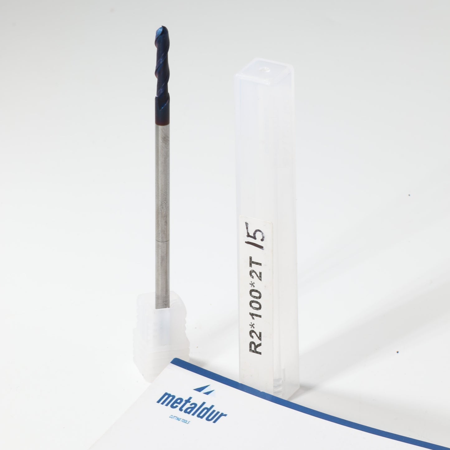 METALDUR 4*100 2FLUTE BALLNOSE BLUE 65HRC NANO COATED