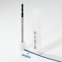 METALDUR 4*100 2FLUTE BALLNOSE BLUE 65HRC NANO COATED