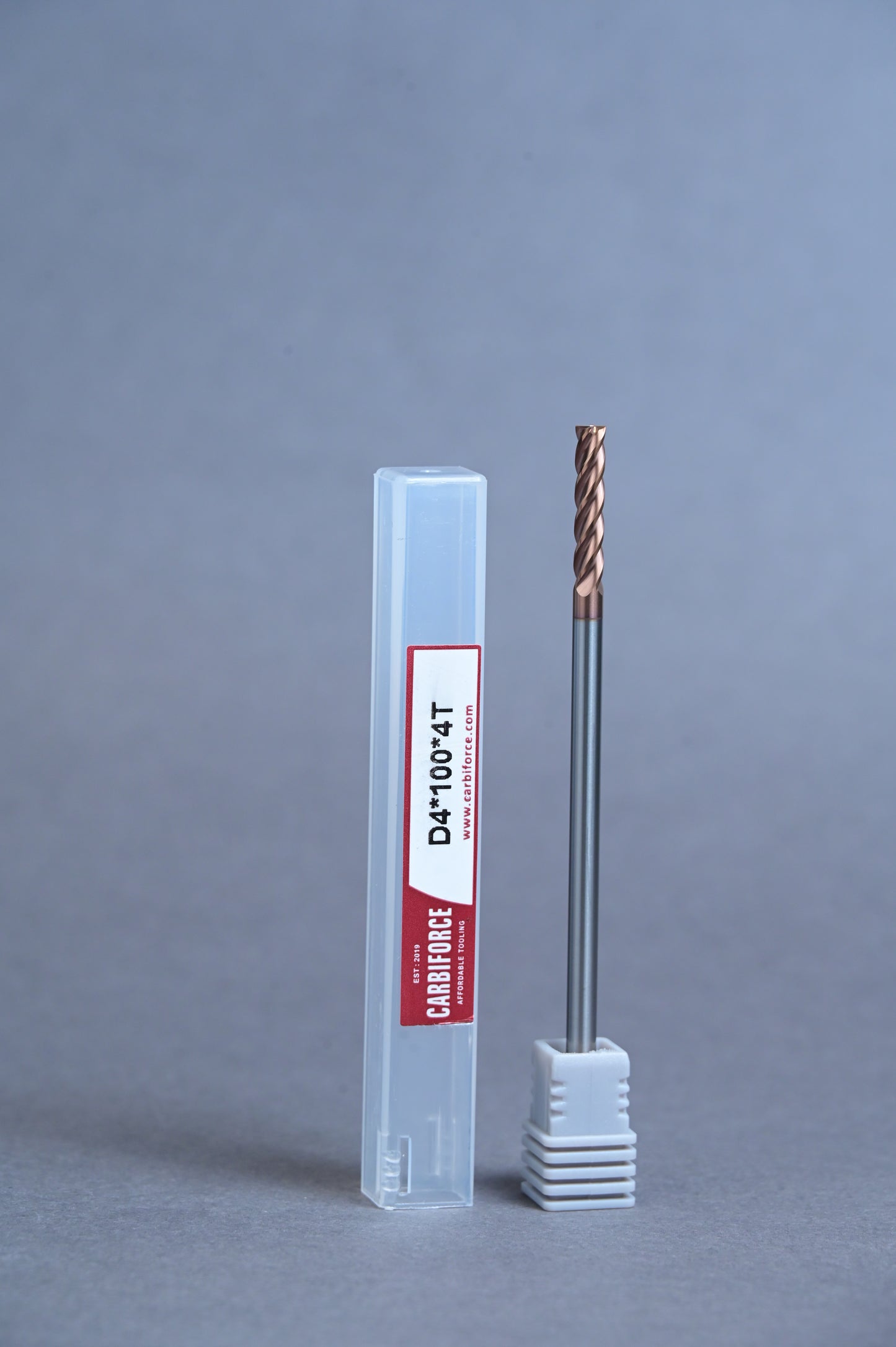 CARBIFORCE 4*100 4FLUTE FLAT  55HRC TiSiN COATED